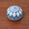 Boîte en grès – Motif napperon marbré bleu – Image 4