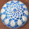 Boîte en grès – Motif napperon marbré bleu – Image 3