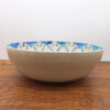 Bol en grès – Motif napperon marbré bleu – Image 4