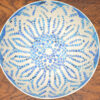 Bol en grès – Motif napperon marbré bleu – Image 3
